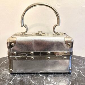 ⚡️FLASH SALE⚡️Vintage Fleurette of Miami Italian Purse Metal Hardware✨Silver/Gld